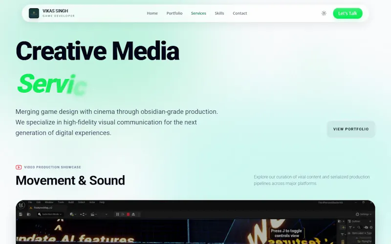 Vikas Singh Portfolio screenshot 9
