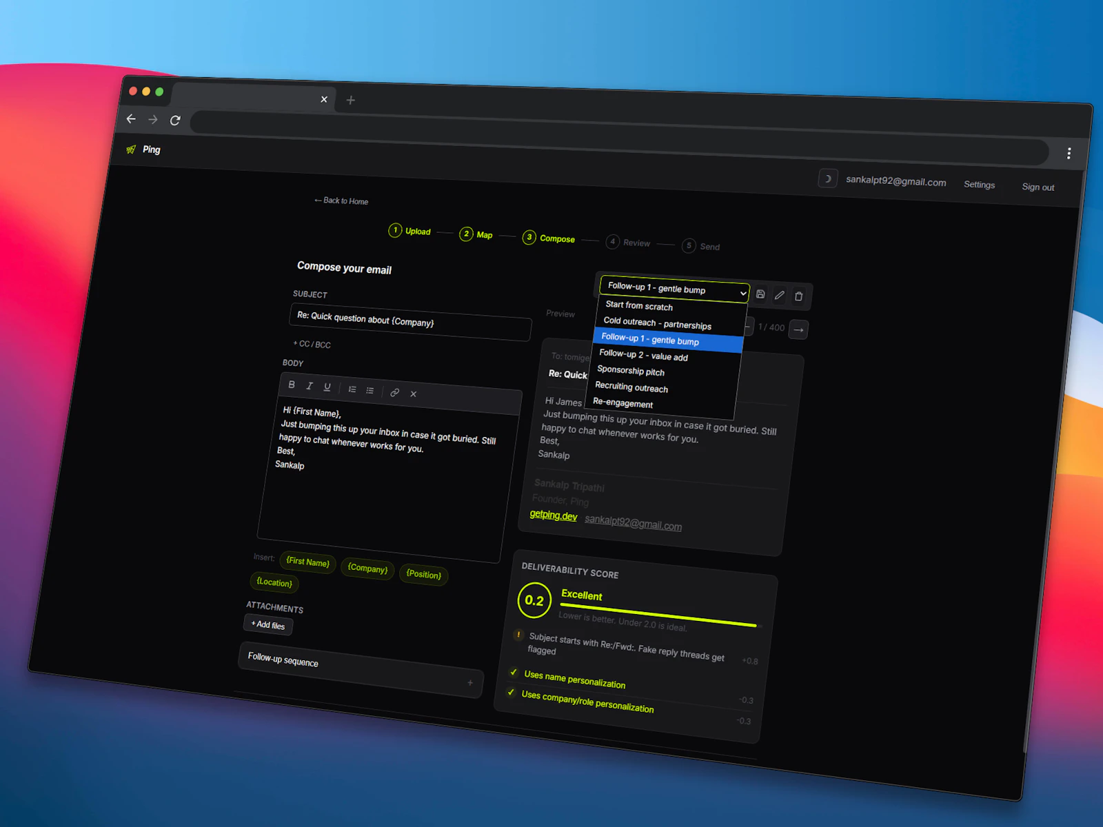 Ping screenshot 3