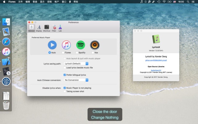 LyricsX gallery image