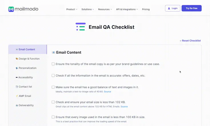 Email QA Checklist gallery image