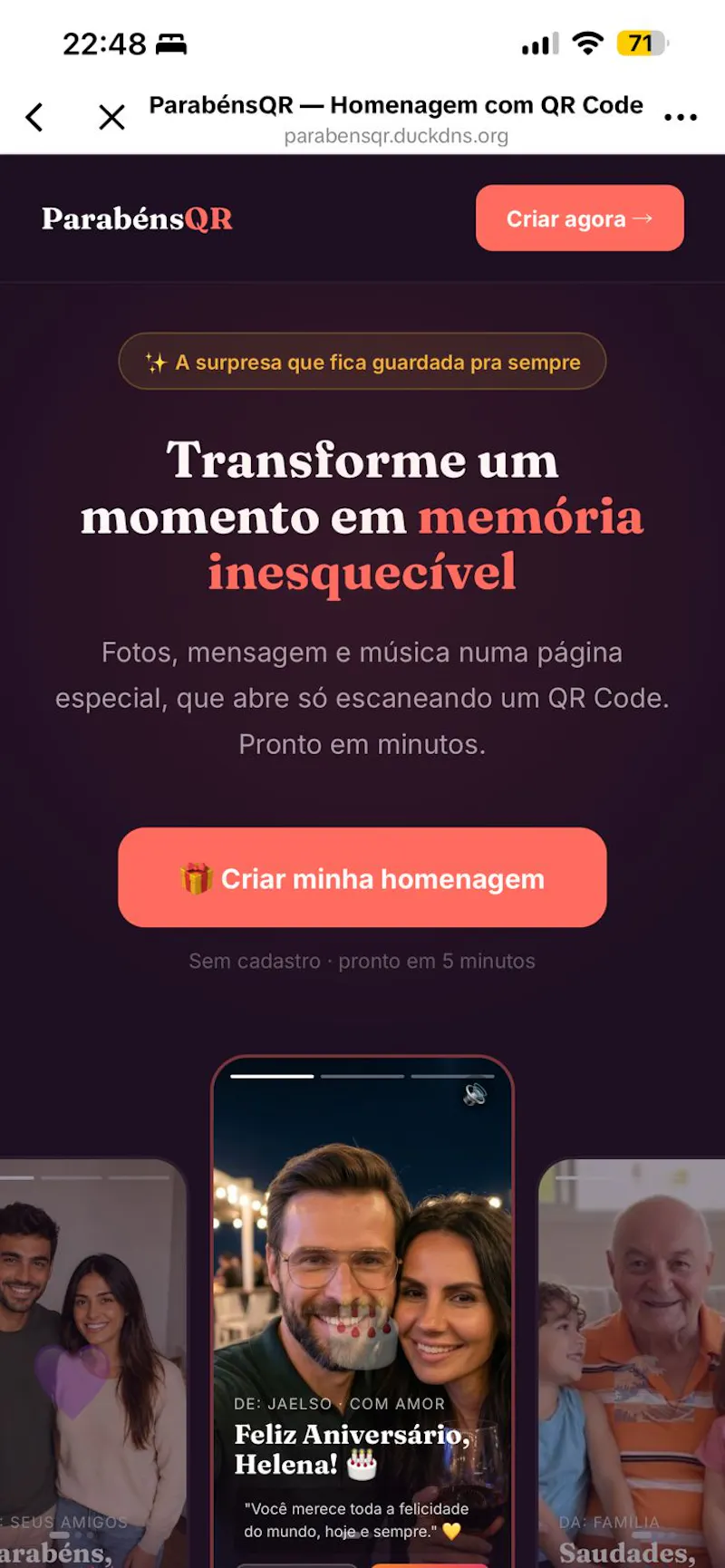 ParabénsQR screenshot 1