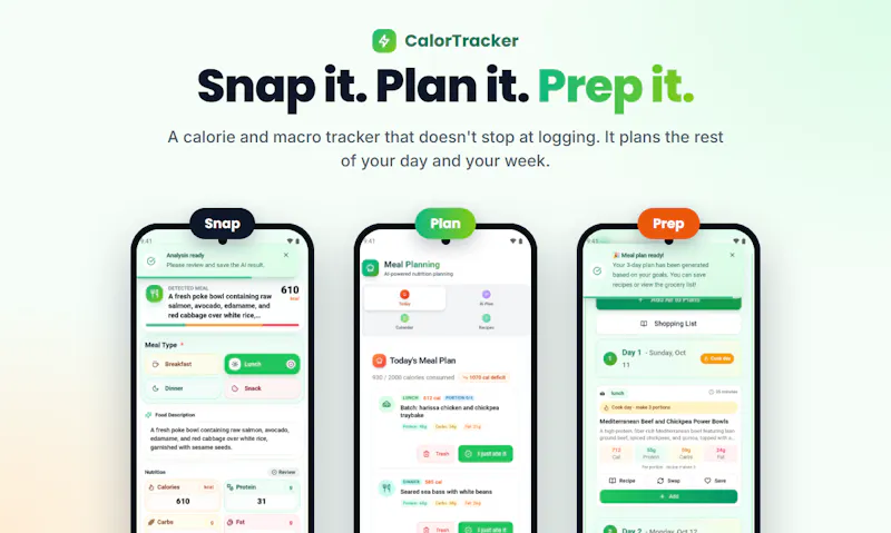 CalorTracker screenshot 2