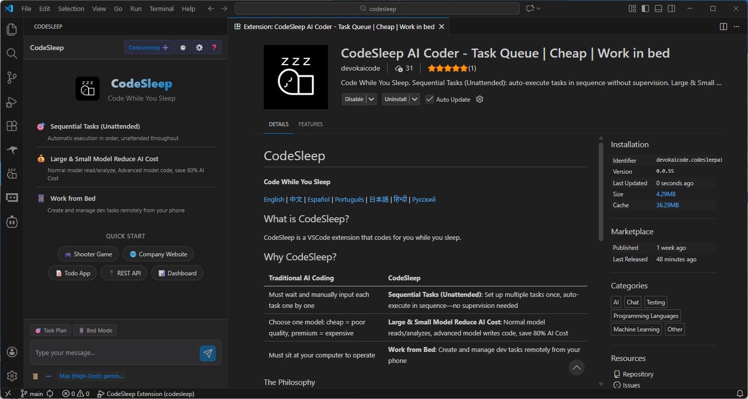 CodeSleep - Save 95% Claude Code Cost gallery image