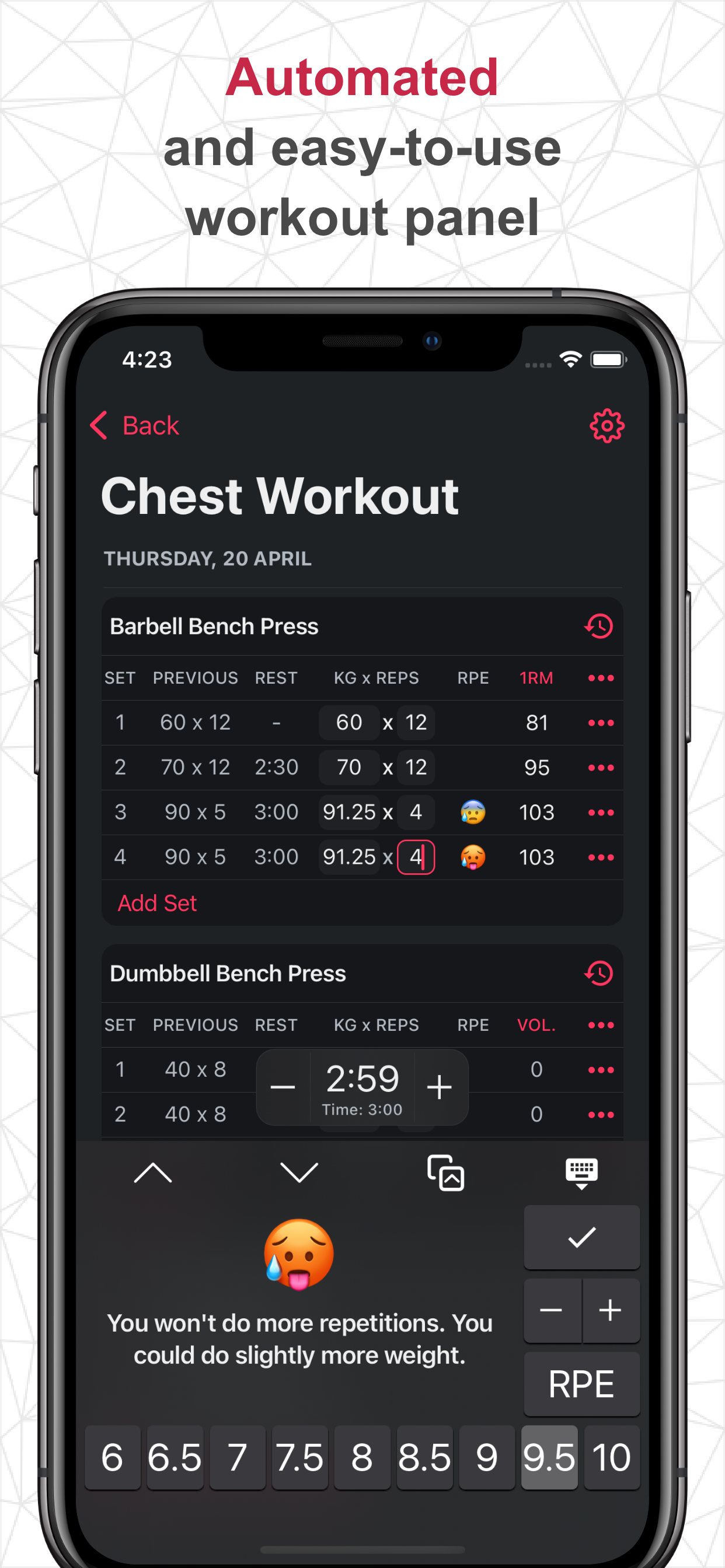 startuptile SmartWorkout - Gym Log Tracker-The most convenient app to track your workouts