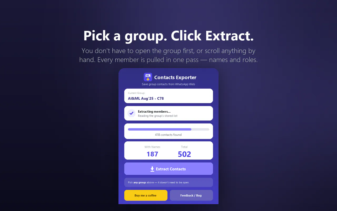 Group Contacts Exporter gallery image