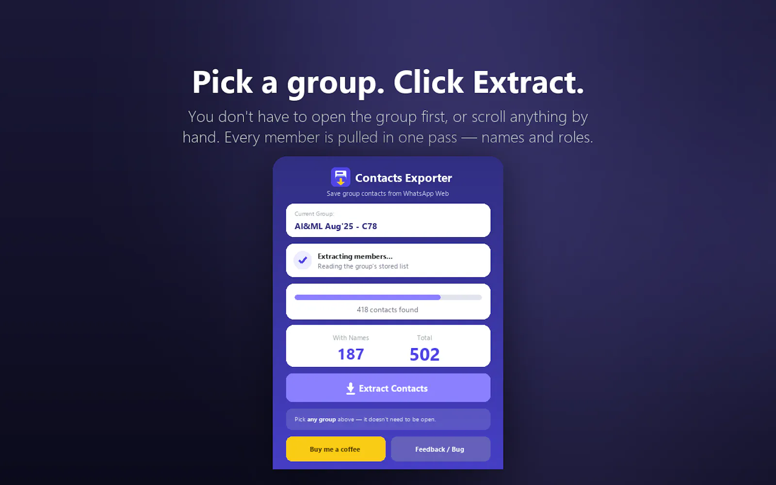 Group Contacts Exporter screenshot 4