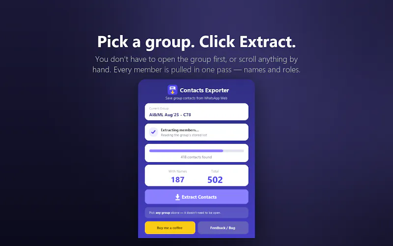 Group Contacts Exporter screenshot 4