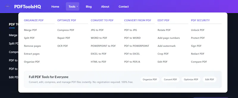 PDFtoolsHQ screenshot 1