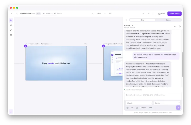 Openmotion screenshot 3