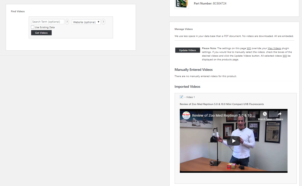 Product Videos for Woocommerce gallery image