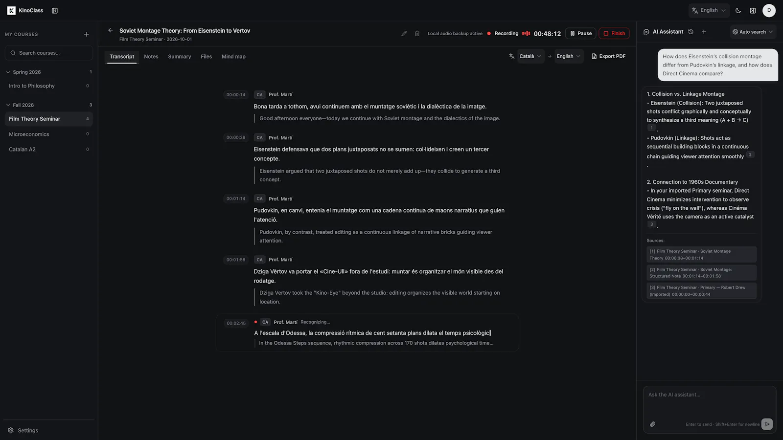 KinoClass screenshot 2