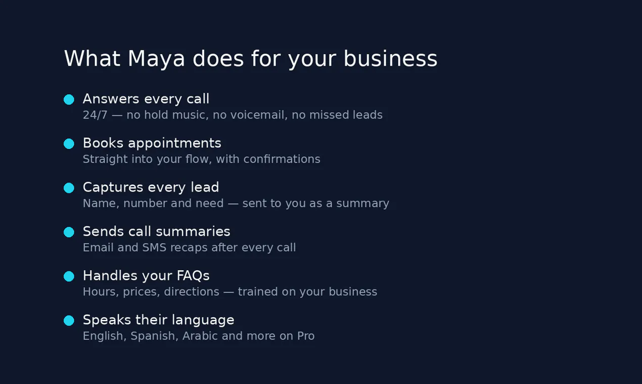 Maya — Maxe AI Employee gallery image