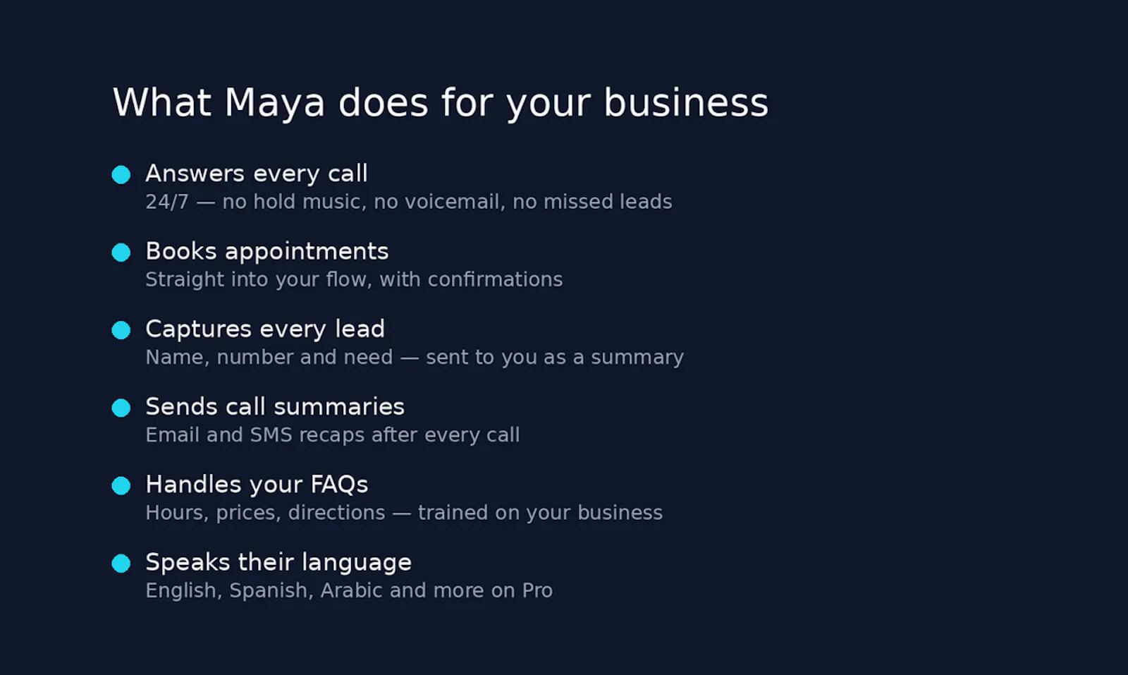 Maya — Maxe AI Employee screenshot 3