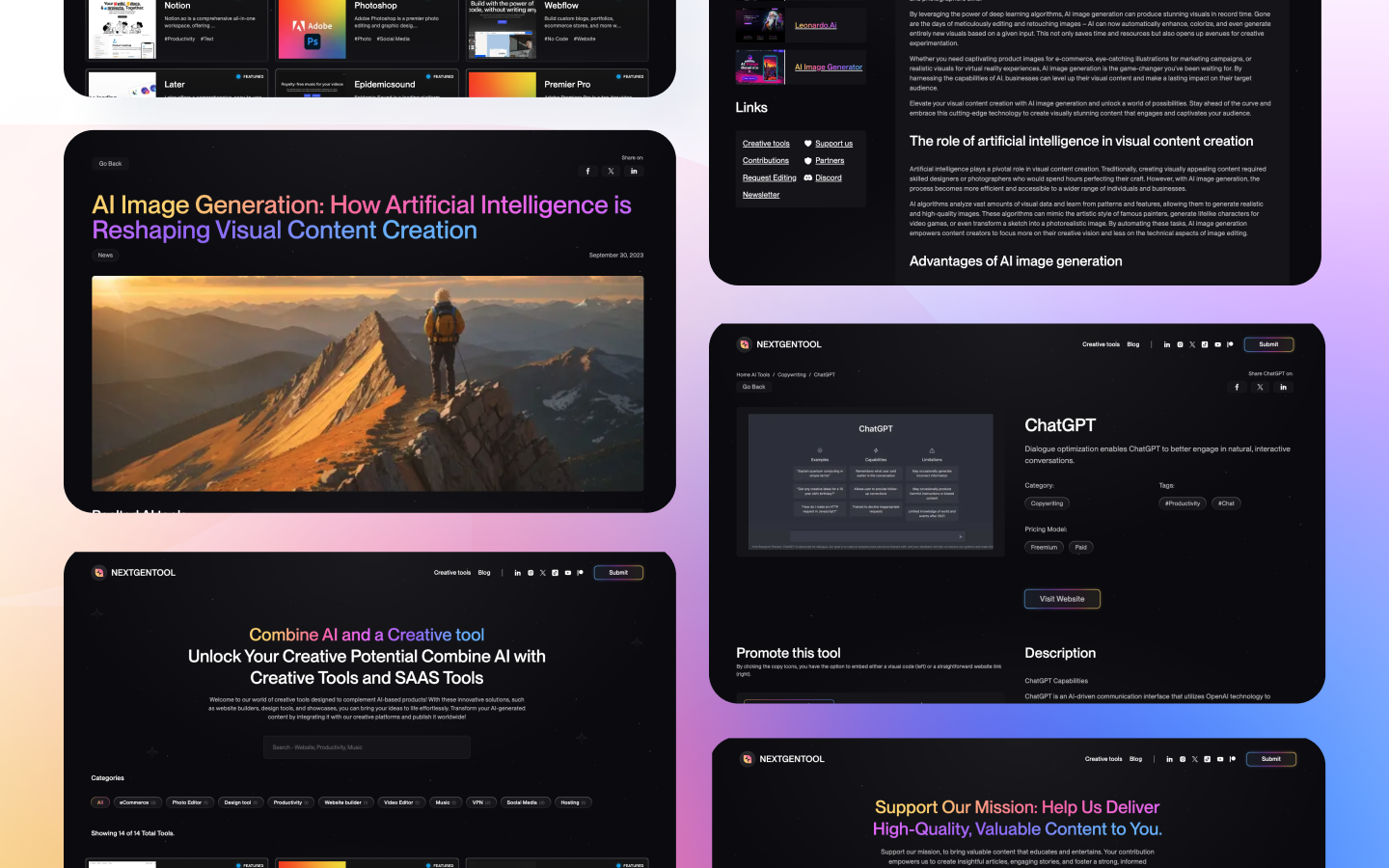 NextGenTool.io - ค้นพบเครื่องมือและเว็บไซต์ AI ที่ดีที่สุด media 3