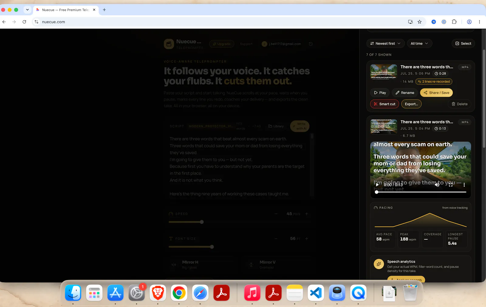 Nuecue — Voice-Aware Teleprompter screenshot 4