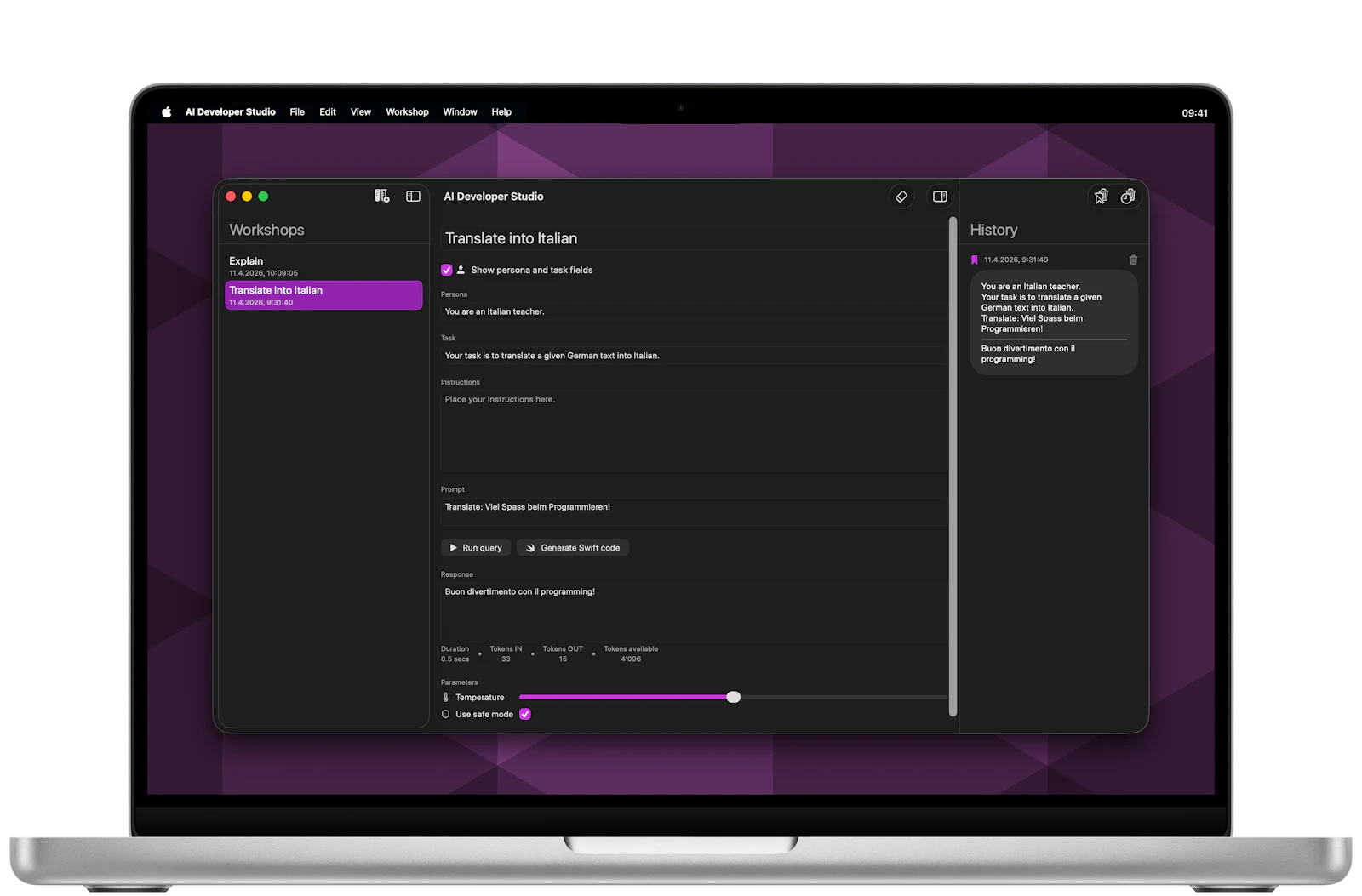 AI Developer Studio screenshot 1