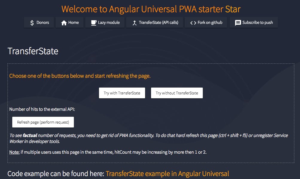 Angular Universal PWA with serverless support (starter/boilerplate) media 2