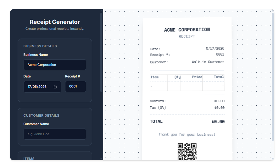 Receipt Generator Pro gallery image