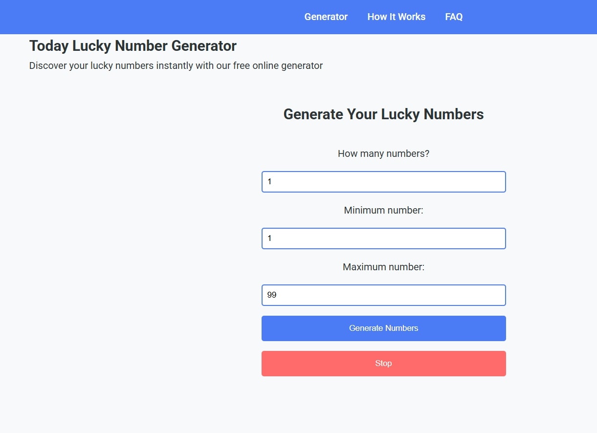 Vandaag geluksnummer - Ontvang uw dagelijkse geluksnummers |gratis gelukkige nummergenerator media 1