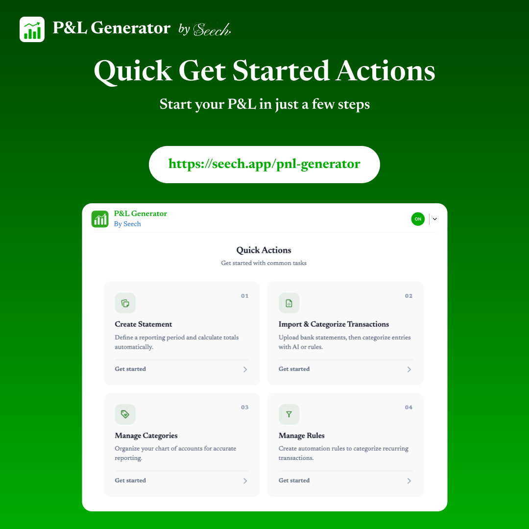 Profit & loss Generator (PNL) - Screenshot 4 showing product features and functionality