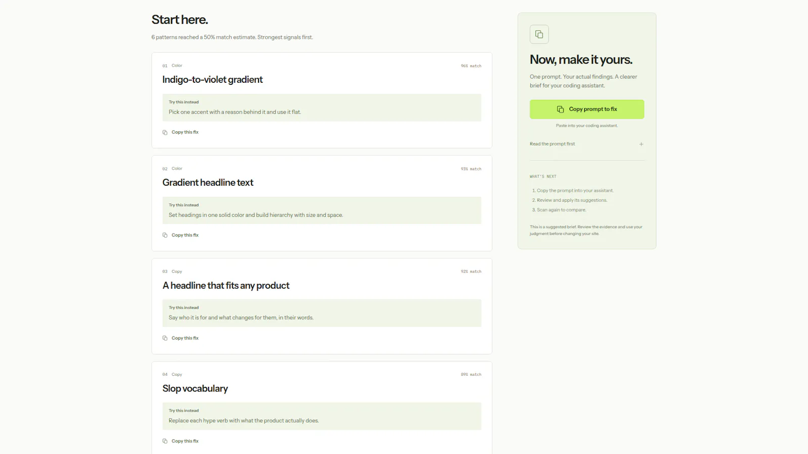 SlopFix screenshot 2