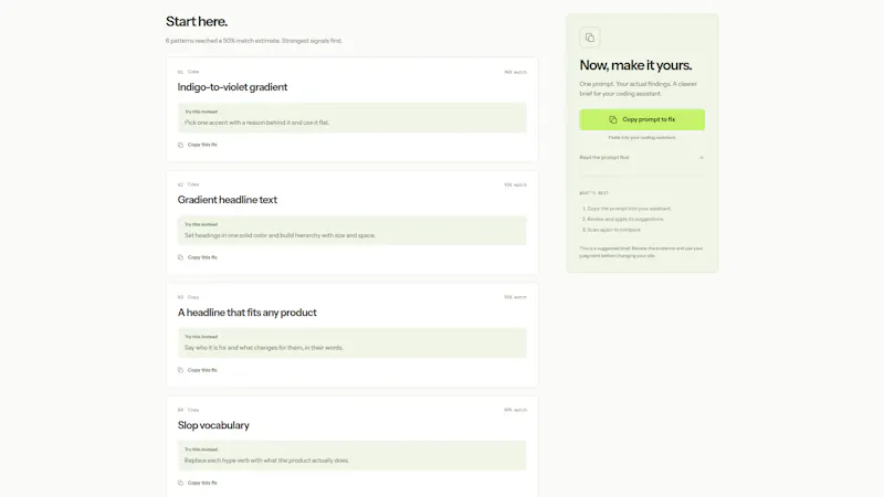 SlopFix screenshot 2