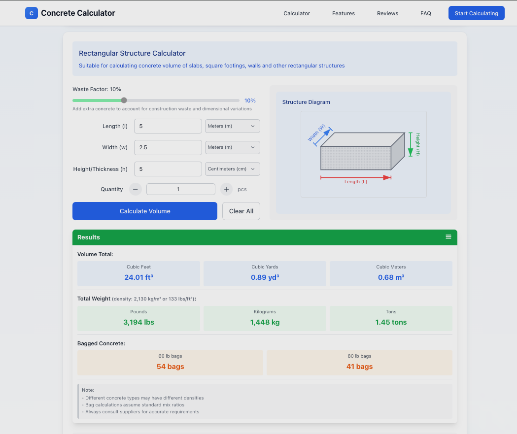 Concrete Calculator gallery image