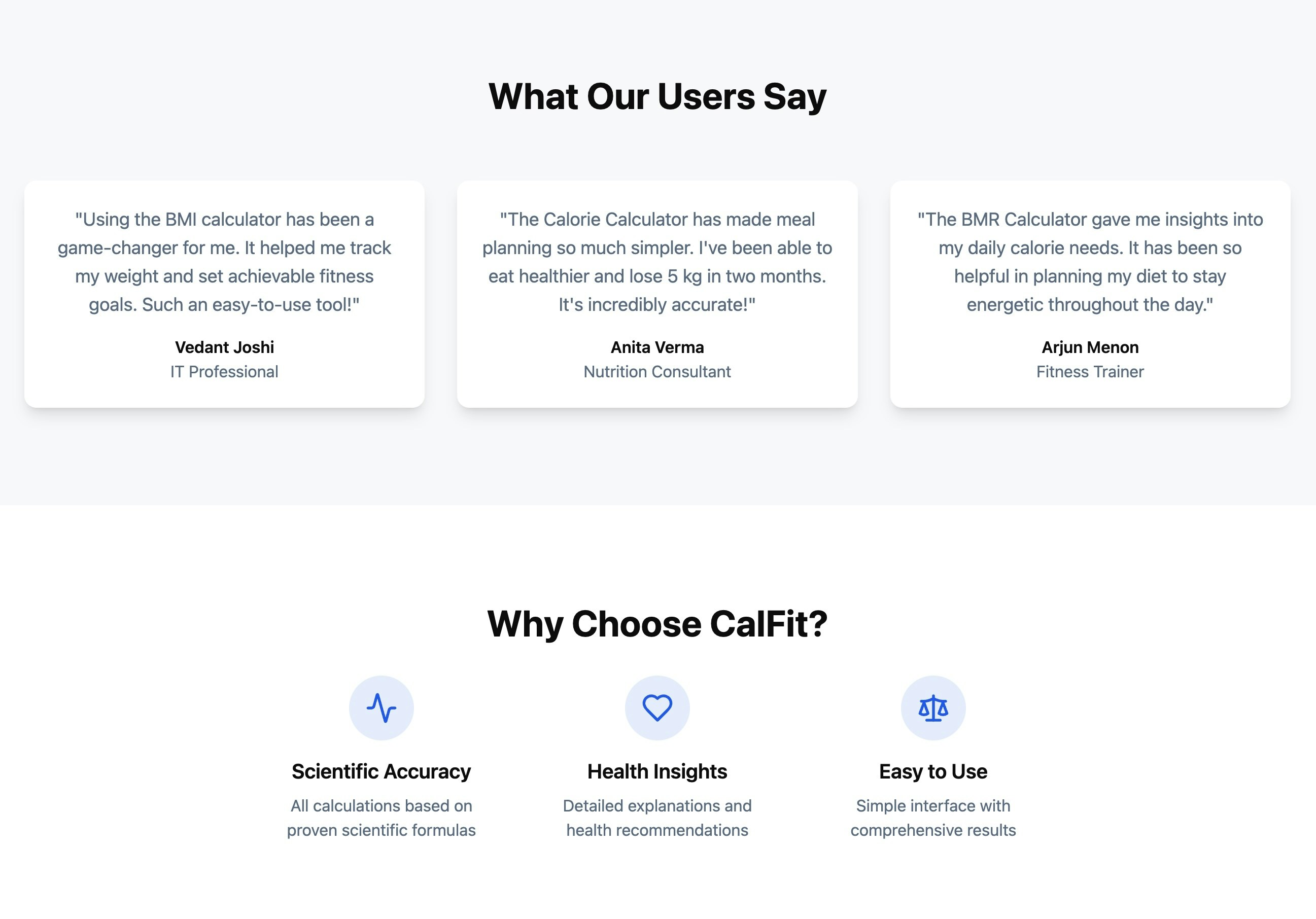 Calfit - Fitnessrechner & Tools Medien 1
