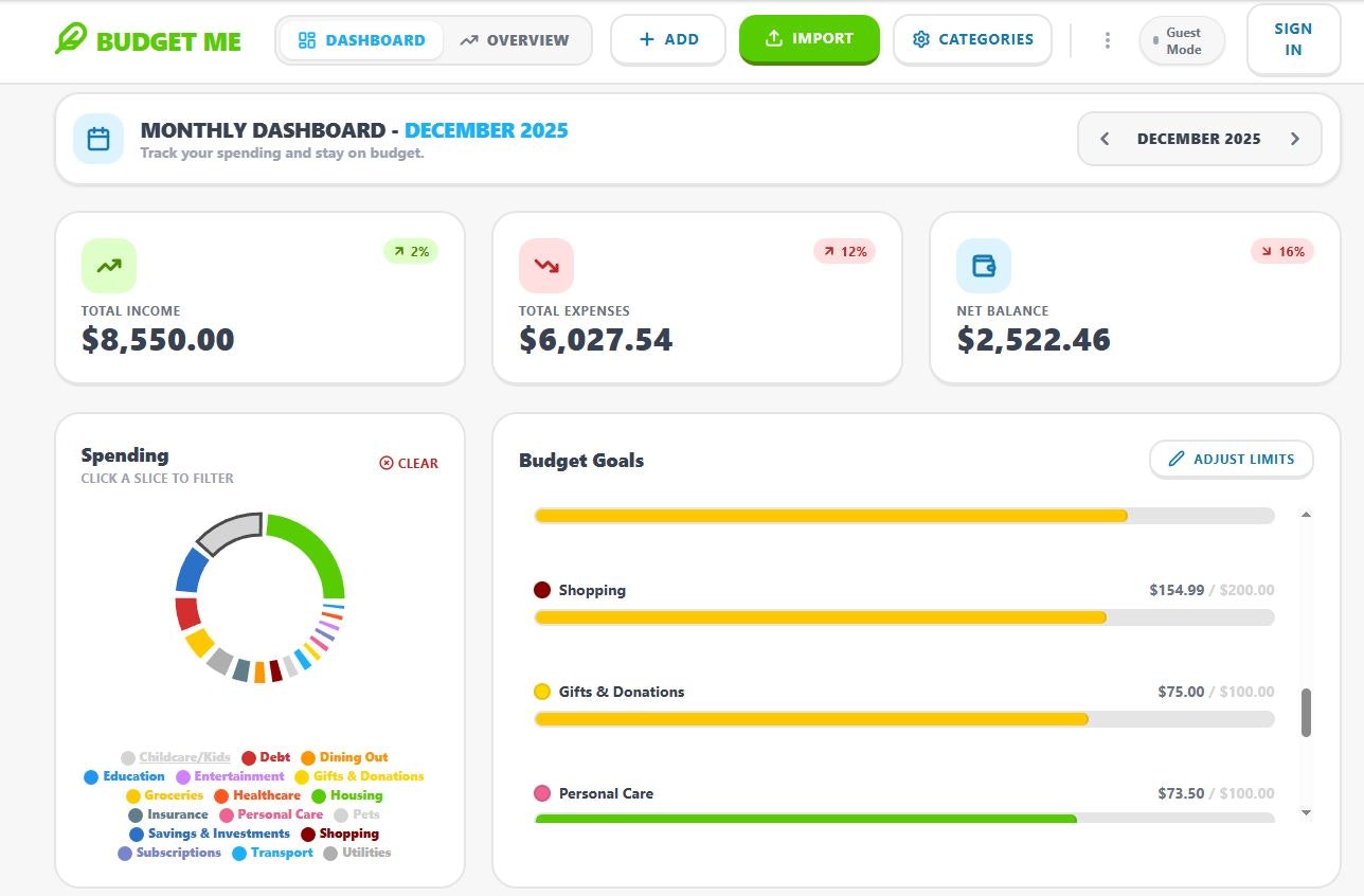 BudgetMe gallery image