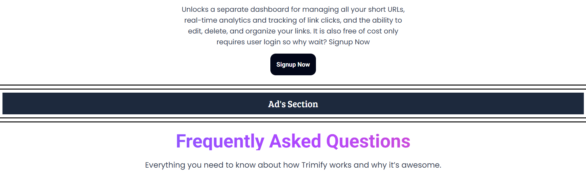 Trimify - Screenshot 5 showing product features and functionality
