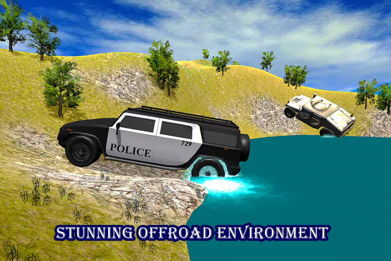 4x4 Offroad Police Jeep Driver