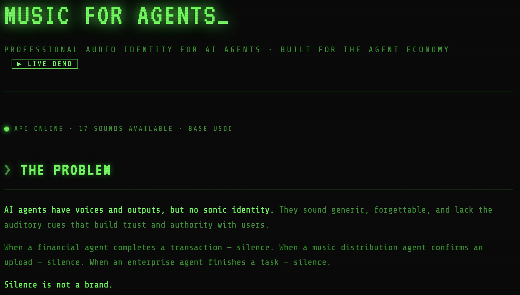 Music for Agents logo