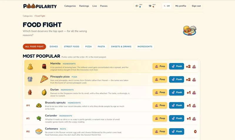Poopularity screenshot 2