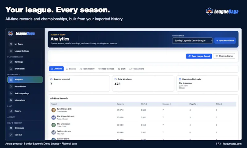 LeagueSaga screenshot 2
