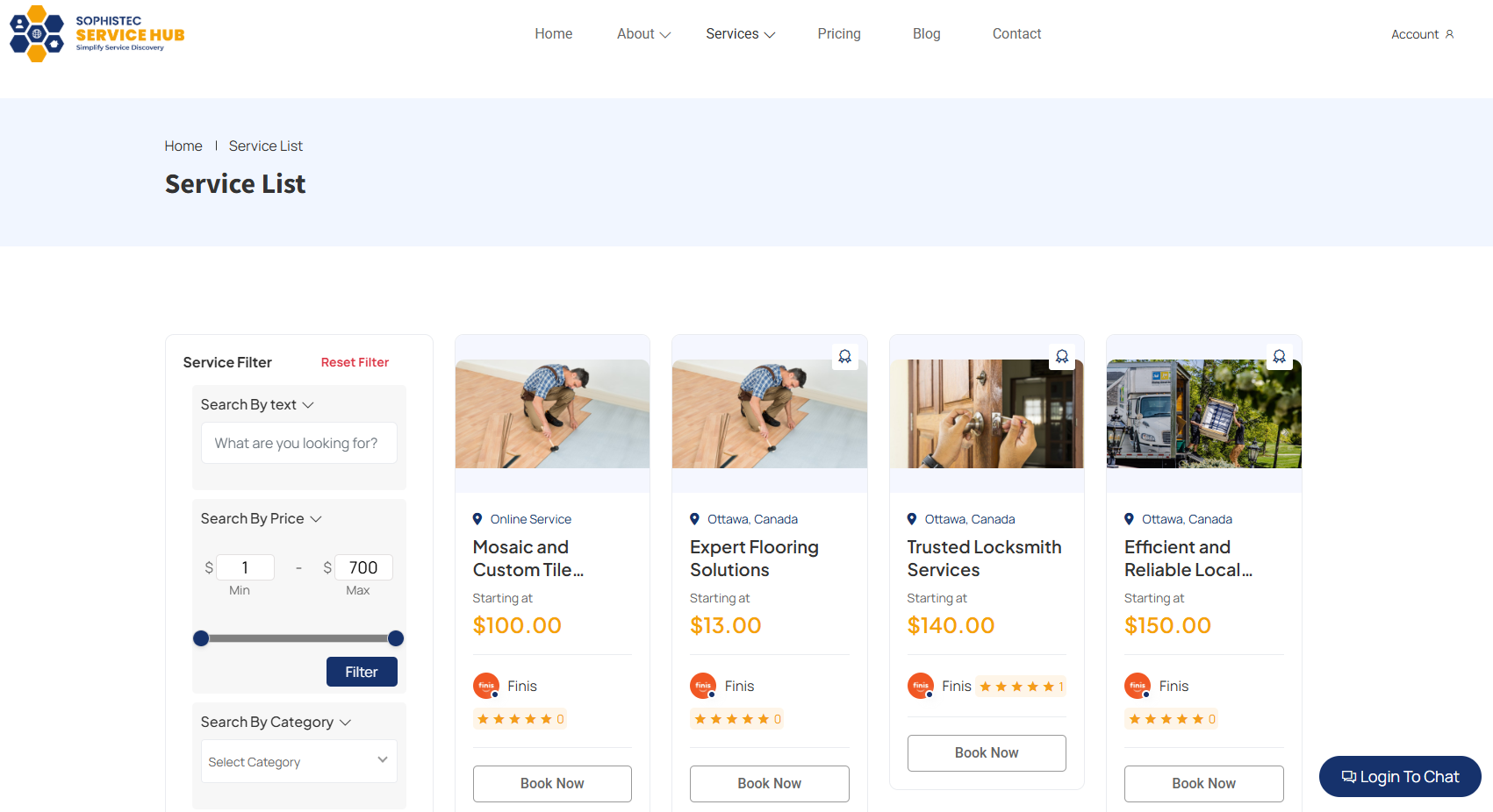 Sophistec Service Hub - Screenshot 5 showing product features and functionality