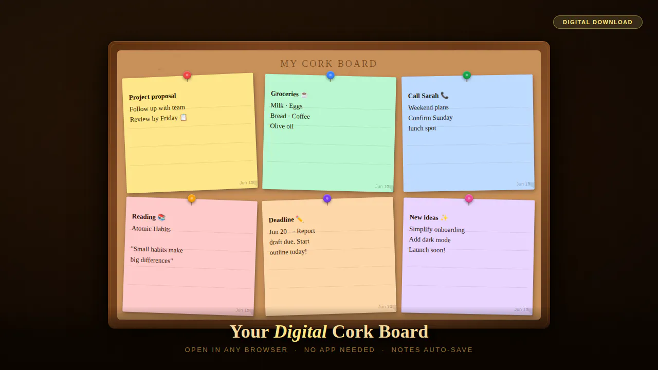 Digital Cork Board Bundle gallery image