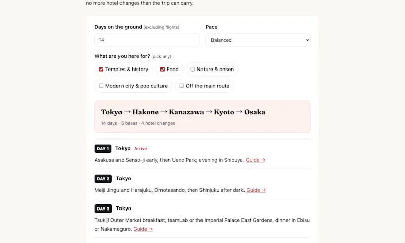 Japan Travel Planner Tools screenshot 3
