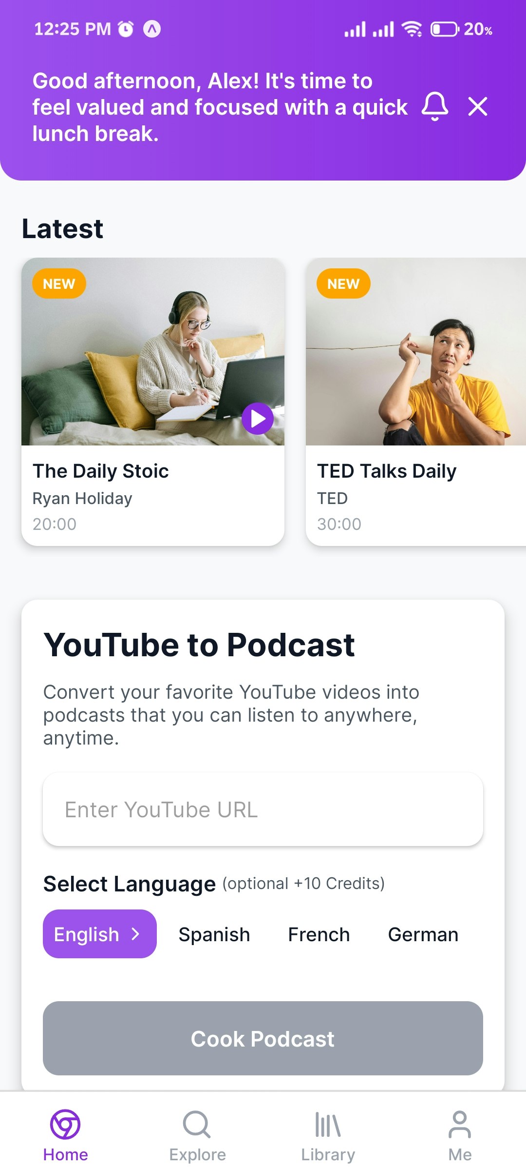 Podwist |Akıllı podcastinizi pişirin - YouTube'u anında podcast'lere dönüştürün medya 1