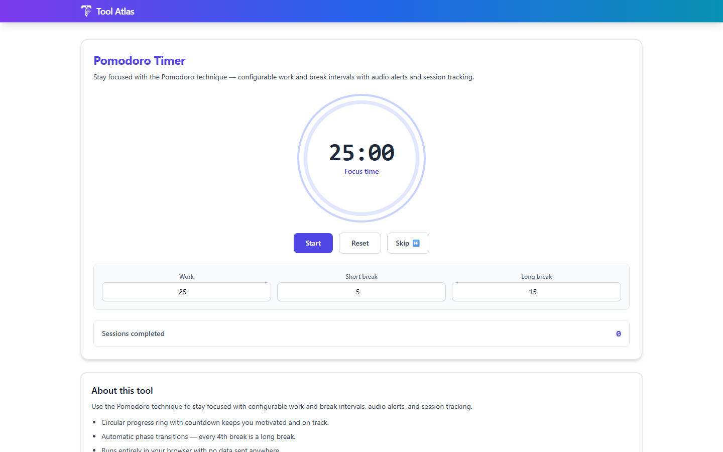 Tool Atlas: Free Online Toolbox gallery image