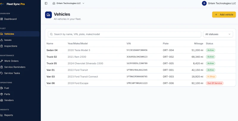 Fleet Sync Pro screenshot 6
