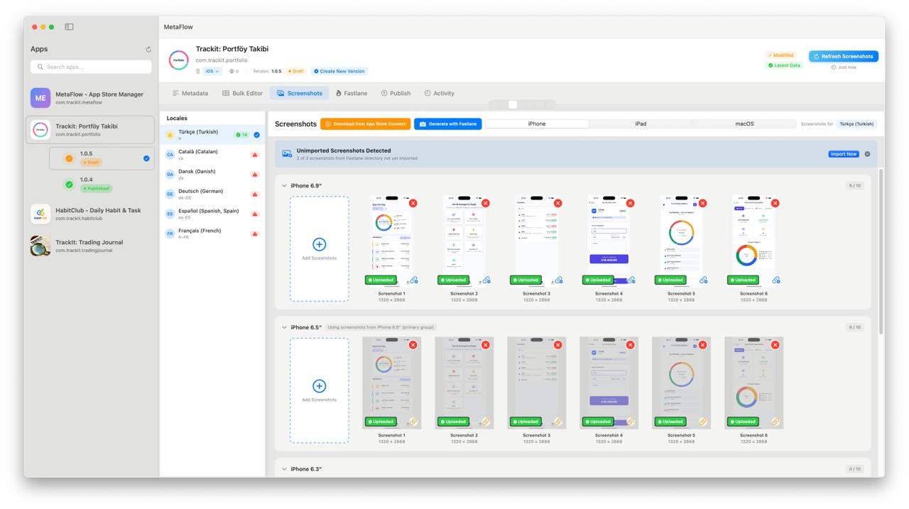 iOS Metadata and Localization Manager gallery image