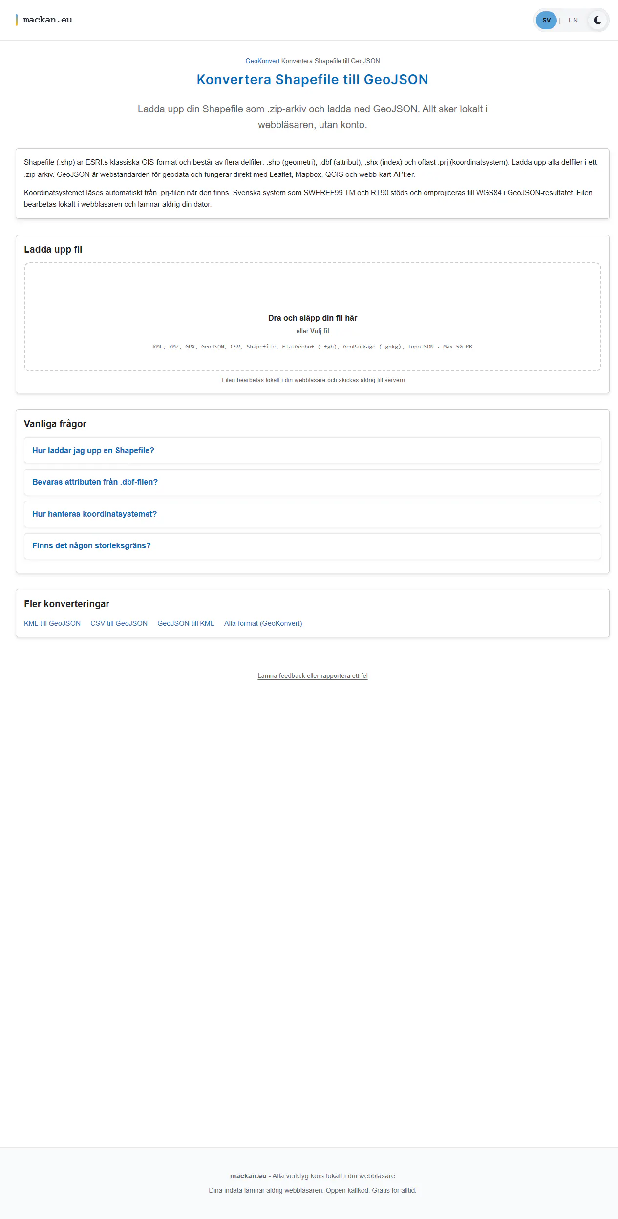 GeoConvert: geodata file converter gallery image