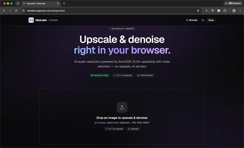 neolabs.top - All-in-one local AI tools screenshot 1