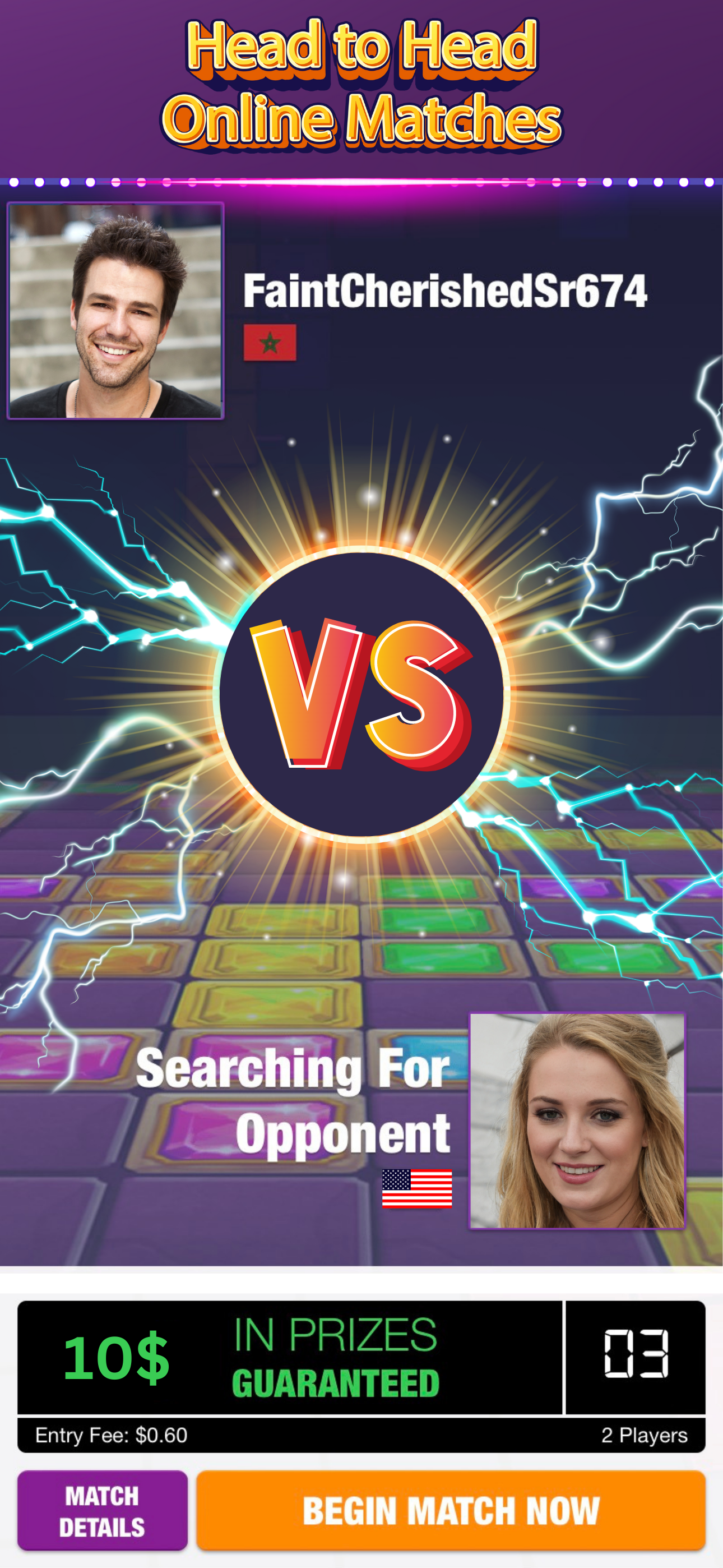 บล็อกปริศนาชนะเงินจริง - Skillz Powered Make Games media 4