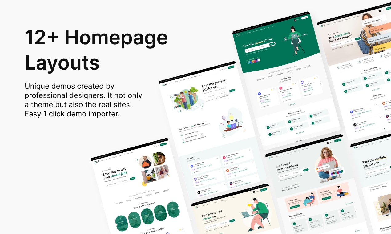Média Civi - Smart Job Board WordPress Thème 2