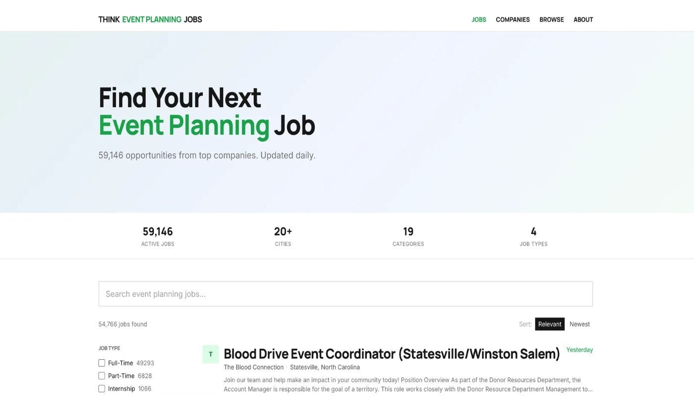Think Event Planning Jobs gallery image