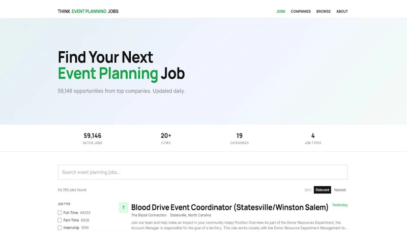 Think Event Planning Jobs screenshot 1