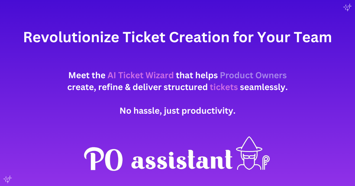 Assistente PO - Ticketing senza sforzo per i proprietari di prodotti, alimentato dall'intelligenza artificiale. media 1