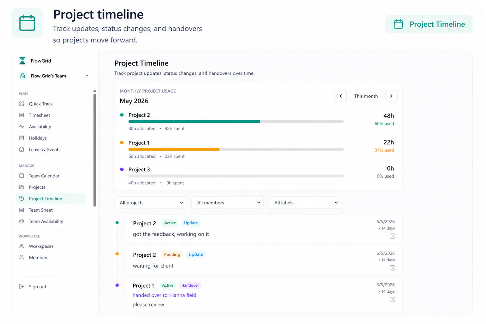 FlowGrid Tracking & Planning screenshot 5
