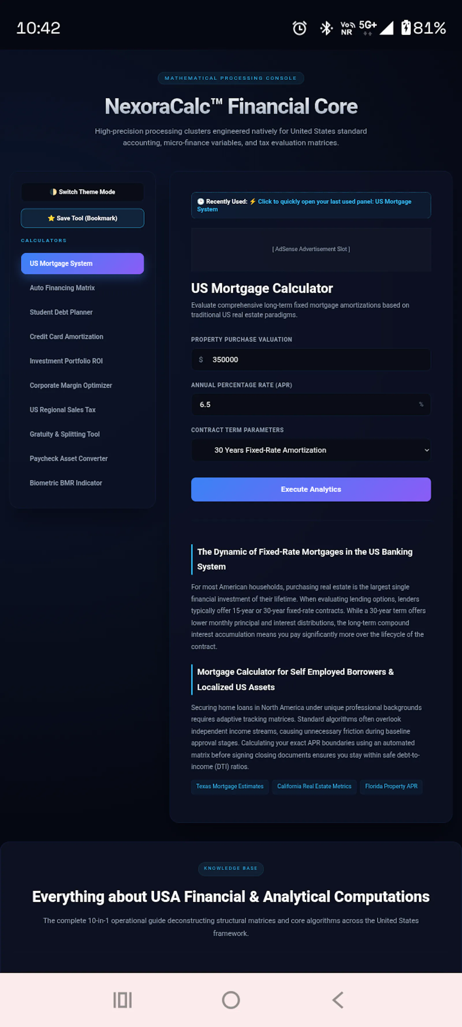 NexoraCalc screenshot 3
